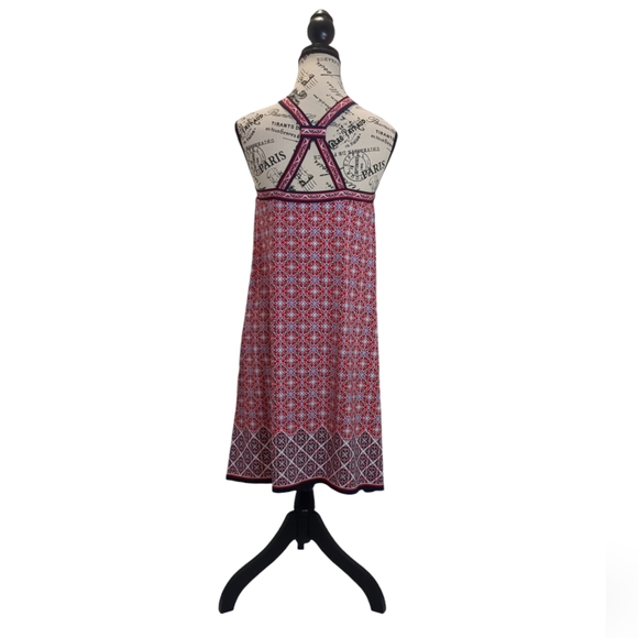 Max Studio Red Medallion Racer Back Halter Top Dress Size S NWT - Picture 7 of 11